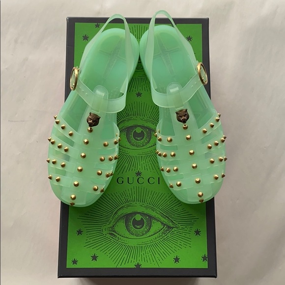 gucci jelly sandals yg